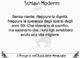 Slide Legge Biagi proiettata da Beppe Grillo al V-Day